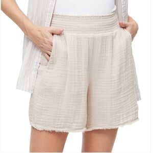 Michael Stars Sia Gauze Short - Cement - Small - NWT